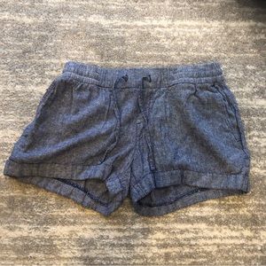 Old Navy Blue Linen Shorts